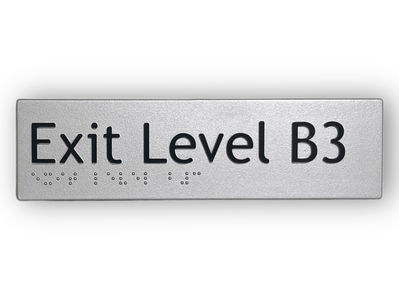 BRAILLE EXIT LEVEL B3 SIGN
