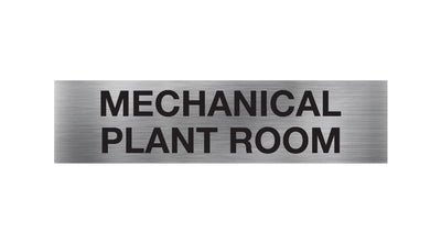 Mechanical Plant Room Sign