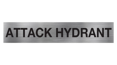 Attack Hydrant Sign
