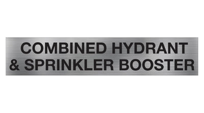 Combined Hydrant &#038; Sprinkler Booster Sign