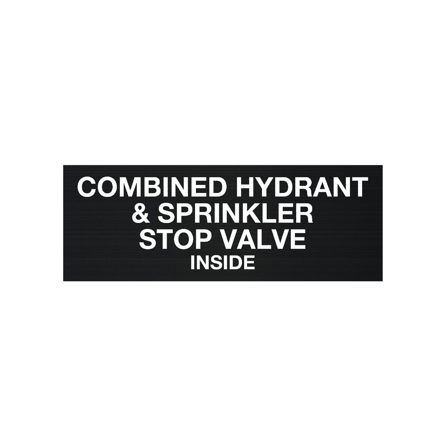 Combined Hydrant &#038; Sprinkler Stop Valve Sign