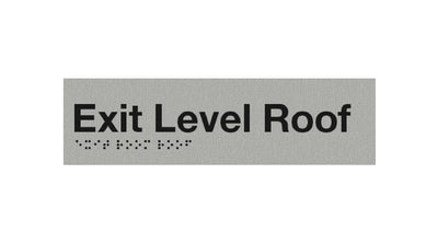 Braille Exit Level Roof Sign