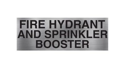 Fire Hydrant &#038; Sprinkler Booster Sign