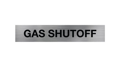 Gas Shutoff Sign