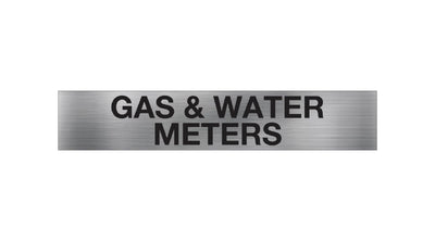 Gas and Water Meters Sign