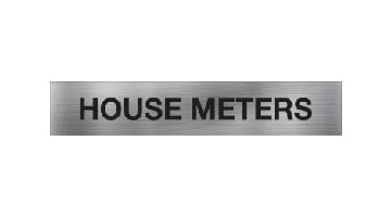 House Meters Sign