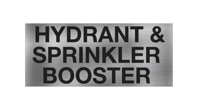 Hydrant &#038; Sprinkler Booster Sign