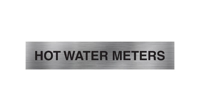 Hot Water Meters Sign