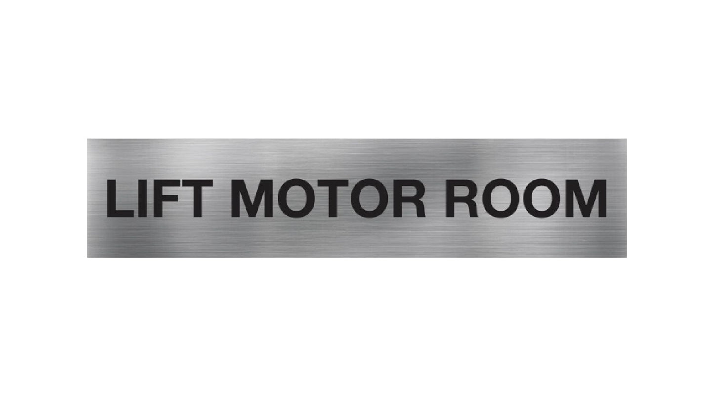 Lift Motor Room Sign