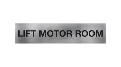 Lift Motor Room Sign