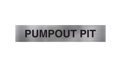 Pumpout Pit Sign