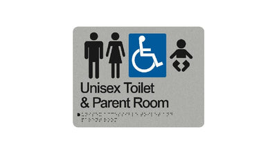 Unisex Toilet &#038; Parent Room Sign
