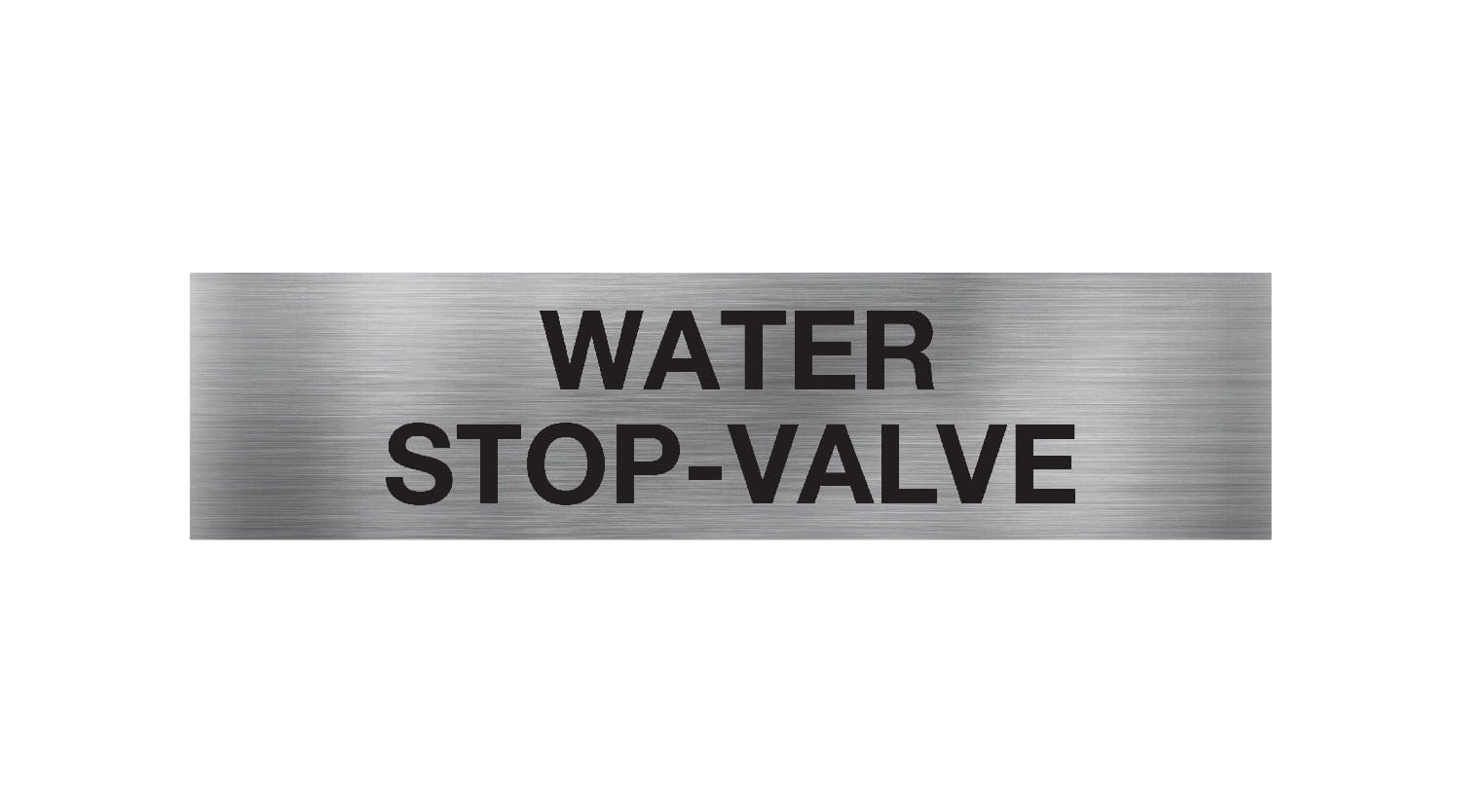 Water Stop Valve Sign